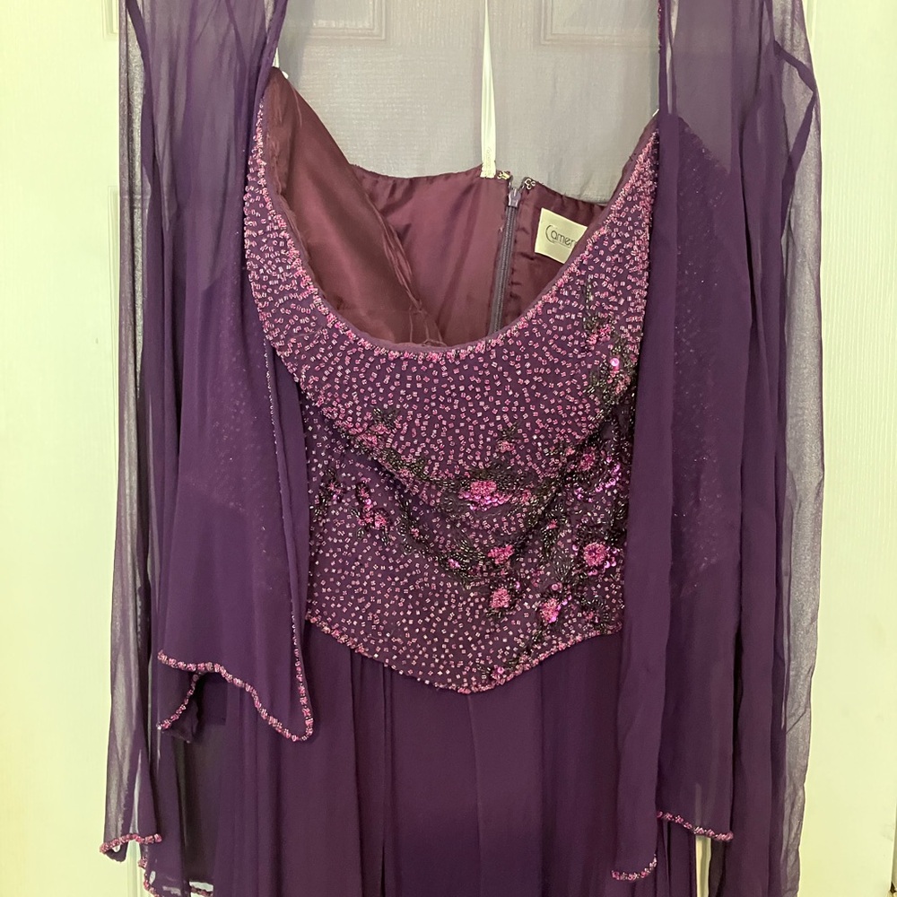 Cameron Burke for Mon Cheri Mother of the Bride/Groom Full length gown & jacket.